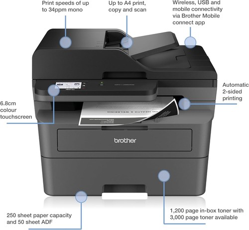 Brother mfc l2860dw mono - brother,
